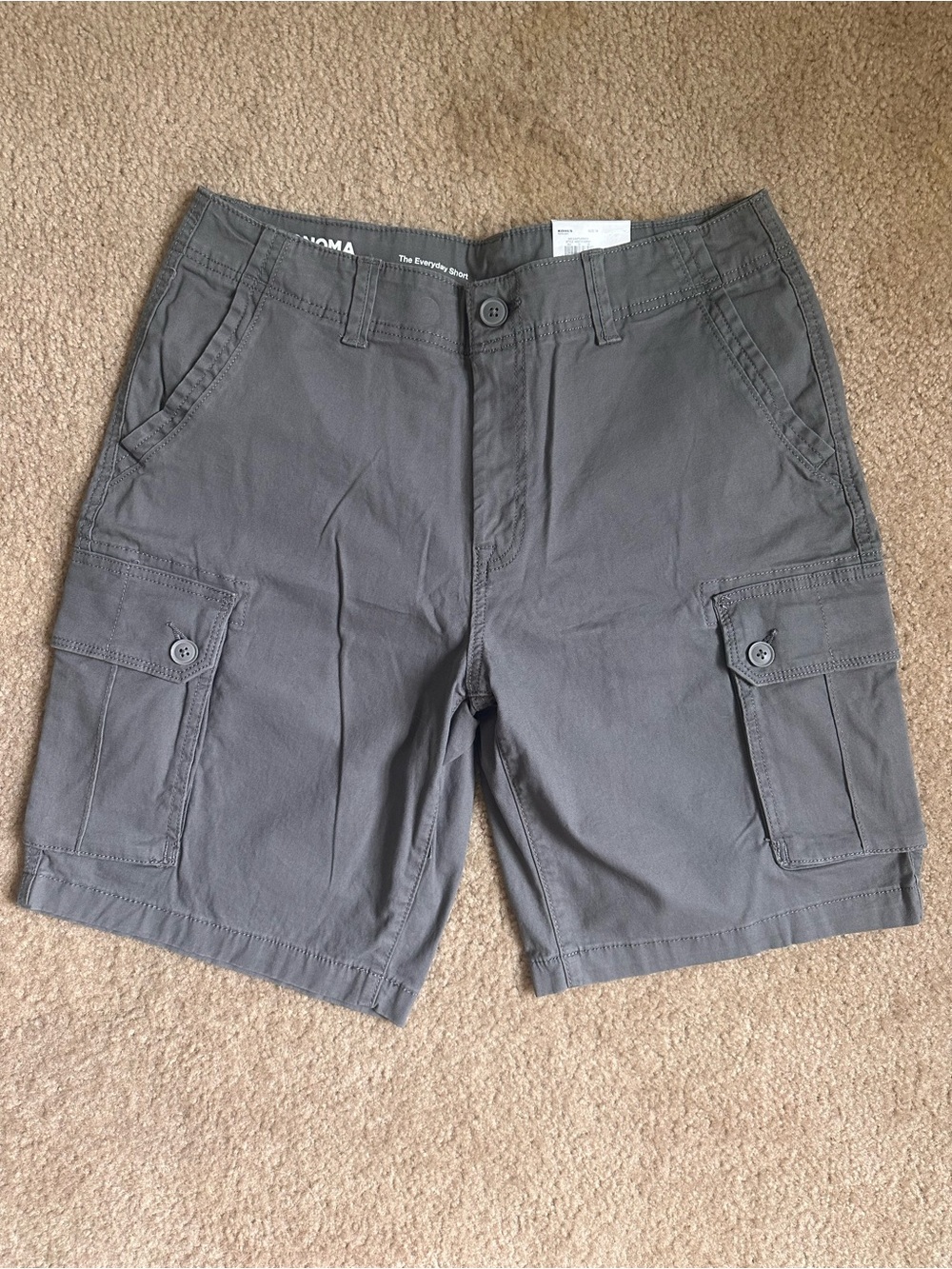 NWT Sonoma Men's Gray Cargo Shorts
